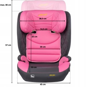 Fotelik samochodowy ARUBA i-SIZE 100-150cm ISOFIX marki SUMMER BABY 15