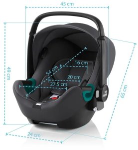Britax Romer fotelik Baby-Safe 3 i-Size Midnight Grey 14