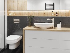 Miraggio Umywalka nablatowa MIRAGGIO NICE 60*30*13 Połysk Biała 0000222 7