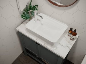 Miraggio Umywalka nablatowa MIRAGGIO MARRAKESH 52*38*13 Połysk Biała 0000934 7