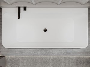 Wanna przyścienna MIRAGGIO ISLAND 169*80*58 Połysk Biała 0000601 5