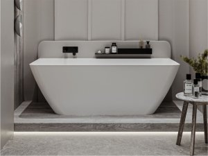 Wanna przyścienna MIRAGGIO ISLAND 169*80*58 Połysk Biała 0000601 6