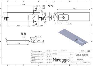 Miraggio Umywalka DELLA 1900 R 2