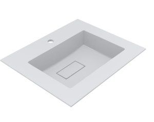 Umywalka nablatowa MIRAGGIO ERICA 60*50*16 Połysk Biała 8813410 6