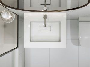 Umywalka nablatowa MIRAGGIO ERICA 60*50*16 Połysk Biała 8813410 7