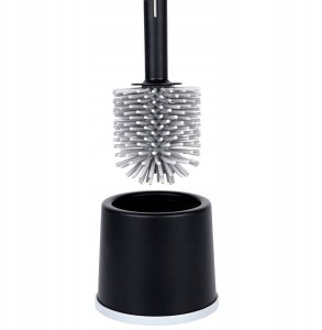 Szczotka do Toalety Silikonowa ze Stojakiem i Dozownikiem Płynu VILDE 40 cm 6