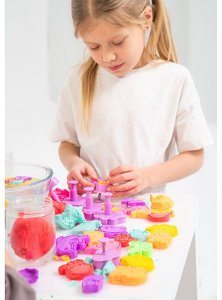 Masa plastyczna Misiolina 60g 1 foremka Fioletowa 8