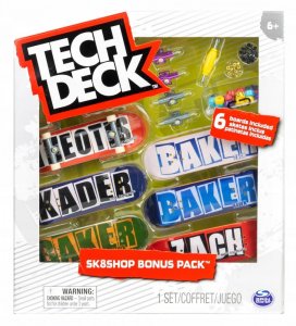 Zestaw 6 deskorolek Tech Deck Baker 1