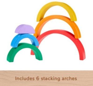 Drewniana tęcza do układania 2