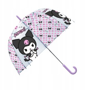 Kids Euroswan Parasolka przezroczysta manualna 46cm Kuromi KU00005 2