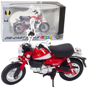 Motocykl Retro Klasyczny Metalowy Światła Czerwony 1:12 1
