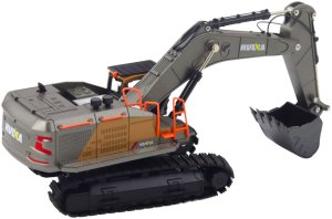 Koparka Gąsienicowa Metalowa Ruchoma Łyżka Huina Czarna 1:50 4