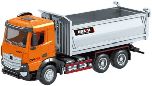 HUINA Ciężarówka Wywrotka Metalowa Huina Pomarańczowa 1:50 3