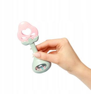 BabyOno 499/03 GRYZAK Z GRZECHOTKĄ EDUKACYJNY STRAWBERRY 4