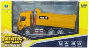 Ciężarówka Wywrotka Metalowa Huina Żółta 1:50 4