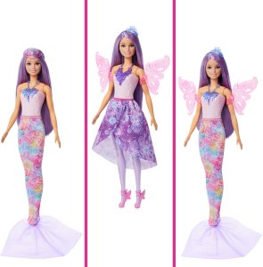 Lalka Barbie Mattel Fantasy Magiczna wróżka/syrenka (JCP74) 4