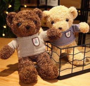 Miś biały z brązową kokardką olbrzymi 41205 3