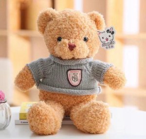 Miś biały z brązową kokardką olbrzymi 41205 4