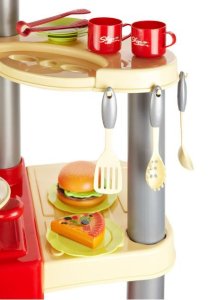 Duży dziecięcy sklep budka z jedzeniem Fast Food 99 części sklepik z kasą 3