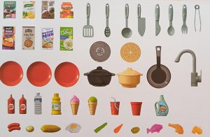 Duża dziecięca kuchnia kuchenka Szef Kuchni 72 elementy światło dźwięk 6