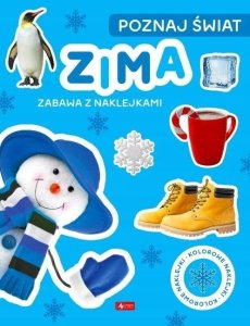 Poznaj świat. Zima. Zabawa z naklejkami EDUKAMP 1