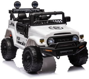 LeanToys Auto Na Akumulator Toyota FJ Biała 4x4 2