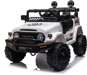 LeanToys Auto Na Akumulator Toyota FJ Biała 4x4 6