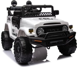 LeanToys Auto Na Akumulator Toyota FJ Biała 4x4 9