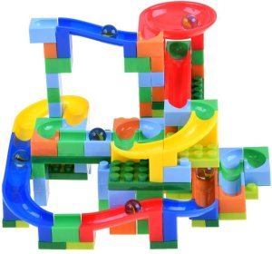 Kolorowe Klocki marble tor dla kulek 152ele ZA3228 3