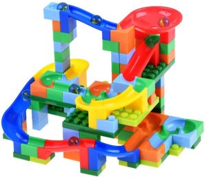 Kolorowe Klocki marble tor dla kulek 152ele ZA3228 6