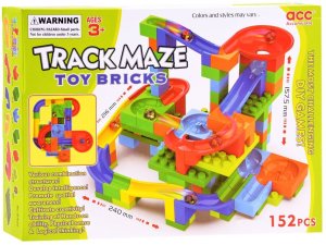 Kolorowe Klocki marble tor dla kulek 152ele ZA3228 7