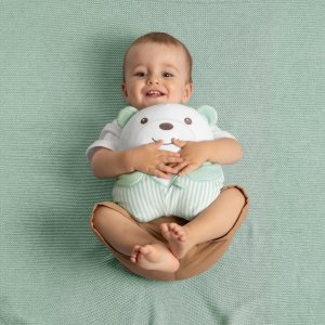 Pluszowy miś przytulanka z muzyką i podświetleniem zielony Chicco 4