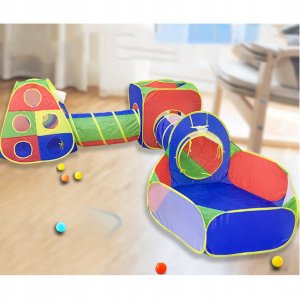 Namiot tunel 5w1 ogrodowy domek basen na piłki plac zabaw dla dzieci 600-57 3