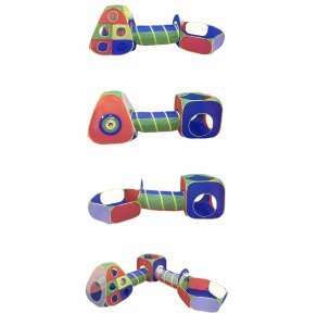 Namiot tunel 5w1 ogrodowy domek basen na piłki plac zabaw dla dzieci 600-57 4