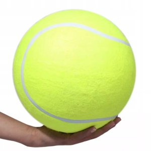 Duża piłka tenisowa 24cm nadmuchiwana gumowa zabawka do zabawy dla dzieci 1