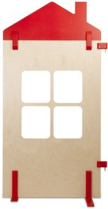 Drewniany panel Miasto duże okno domek dla dzieci zabawka mebelki Micki 1