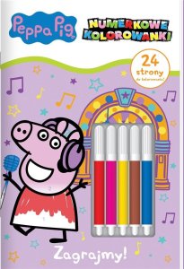Peppa Pig. Numerkowe kolorowanki cz.4 Zagrajmy! 1