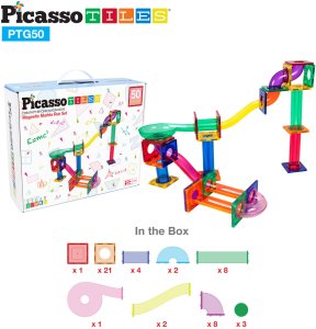 Picasso Tiles 50pc Marble run set 5