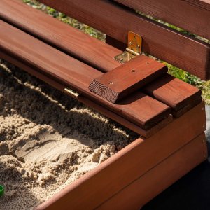 Springos Piaskownica zamykana 120x120 cm (SBP120SET02) 11