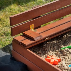 Springos Piaskownica zamykana 120x120 cm (SBP120SET02) 12