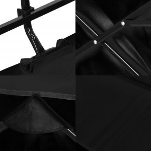 Wózek ogrodowy, turystyczny, plażowy składany 80 kg czarny UNIWERSALNY 6