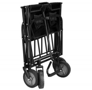 Wózek ogrodowy, turystyczny, plażowy składany 80 kg czarny UNIWERSALNY 8