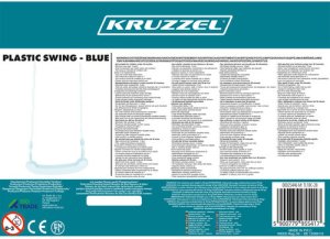 Huśtawka plastikowa - niebieska 25446 3