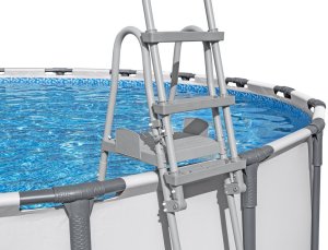 Bestway bezpieczna antypoślizgowa metalowa Drabinka do basenu 132cm 58332 EDUKAMP 8