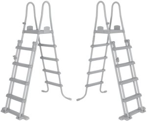 Bestway bezpieczna antypoślizgowa metalowa Drabinka do basenu 132cm 58332 EDUKAMP 9