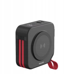 Philips Powerbank 10000mAh mit Reiseadapter 2