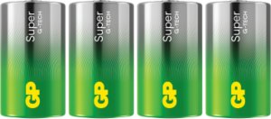 1x4 GP Super Alkaline 1,5V D Mono LR20 1