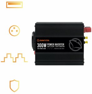Przetwornica samochodowa 12V/24V na 230V 300/600W Manta MPI300M 2