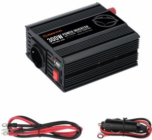 Przetwornica samochodowa 12V/24V na 230V 300/600W Manta MPI300M 9