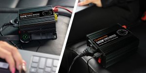 Przetwornica samochodowa 12V/24V na 230V 500W/1000W MPI500M 2